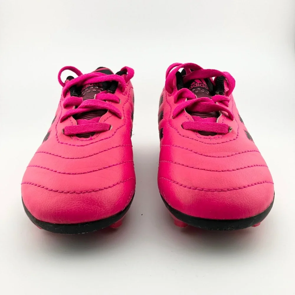 Adidas Goletto VIII FG Junior‎ Soccer Cleats Sz 10 Pink Black Lace Up Kids Shoes